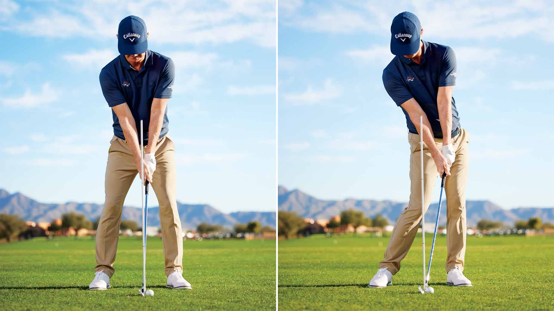 sean hogan demonstrates the perfect impact position