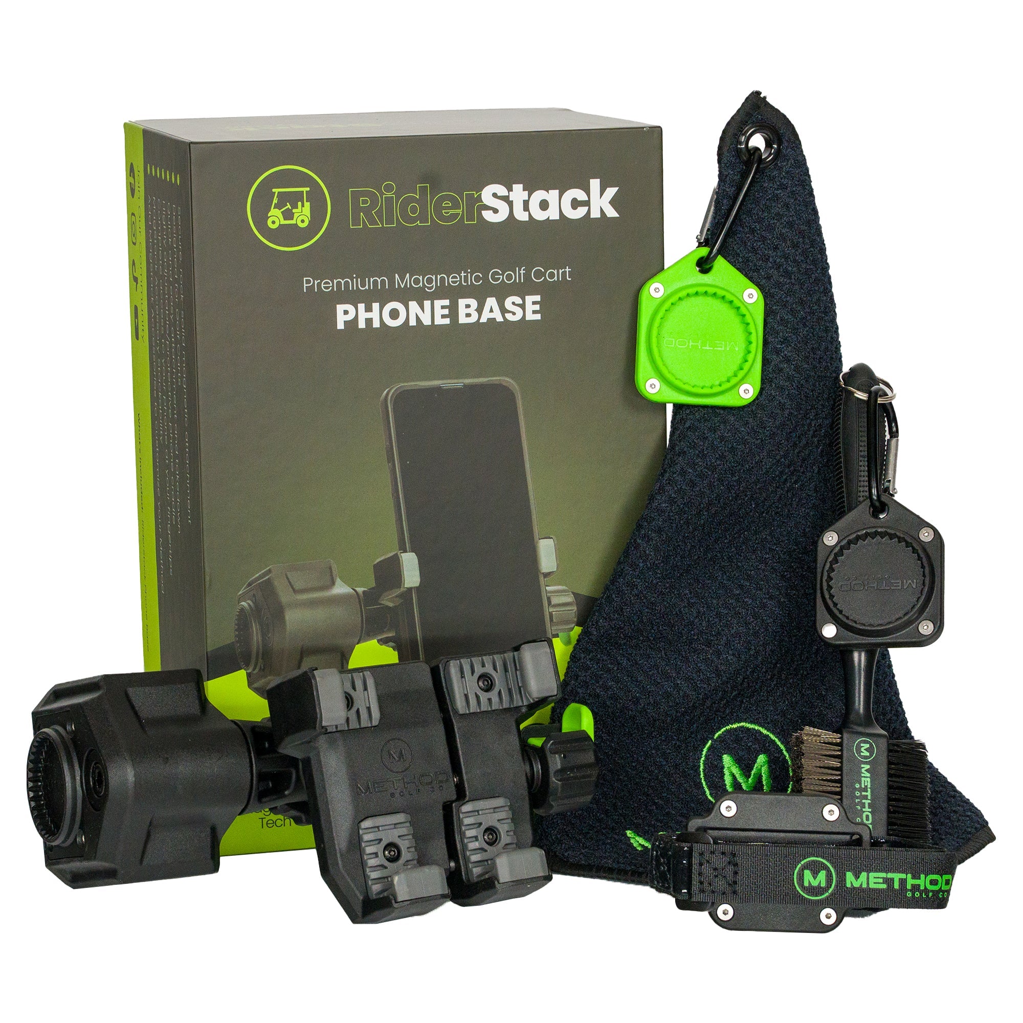 RiderStack Magnetic Golf Cart Phone Holder Pro Pack - $159 Value!