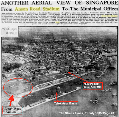 A rare bird's-eye view of Telok Ayer Basin (credit: NLB archive)