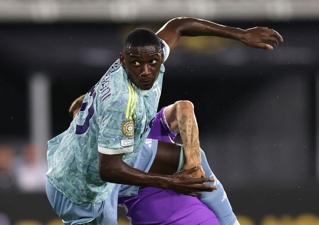 Randal Kolo Muani in action for Juventus