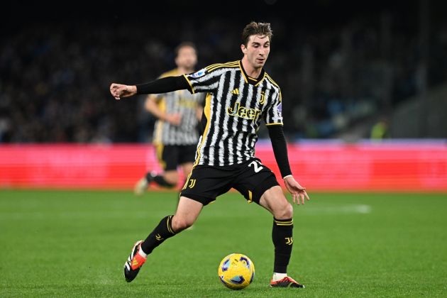 Fabio Miretti in action for Juventus
