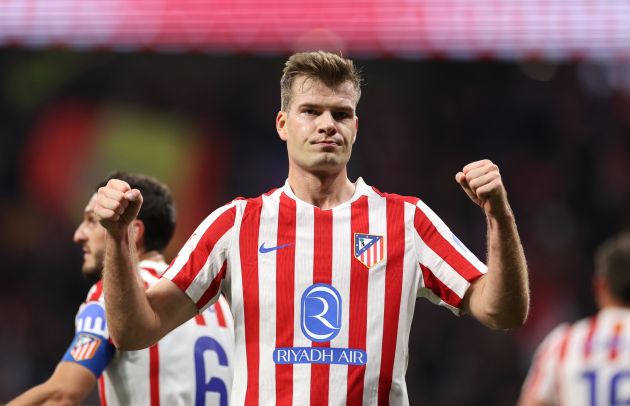 Alexander Sorloth celebrating