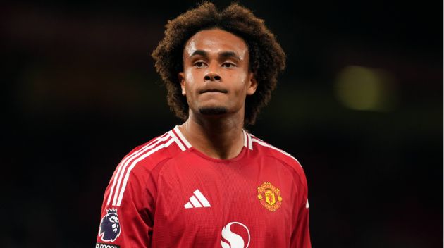 Zirkzee on the pitch for Man United